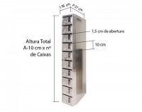 Alturas Caixa Inox