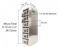 Alturas Caixa Inox